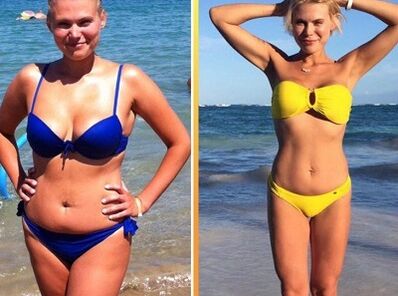 Watermelon diet before and after photos
